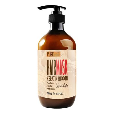 ماسک مو پیور نیچر مدل Keratin Smooth حجم 500 میل