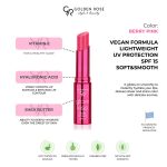 بالم لب تینت گلدن رز مدل Glow Kiss با SPF15 رنگ Berry Pink شماره 03 - 2