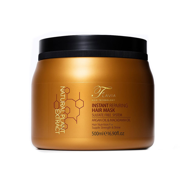 flavia-instant-repairing-argan-oil-$-macadama-oil-mask-500ml ماسک مو آرگان فلاویا مدل Instant Repairing حجم 500 میل