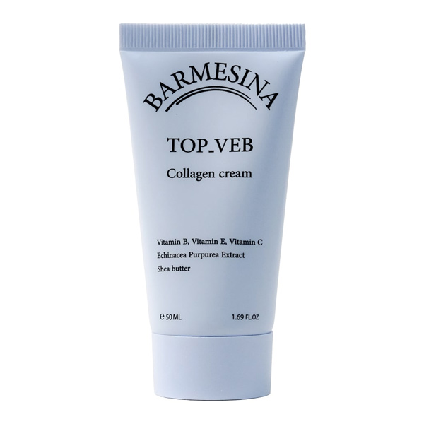 Barmesina-top-web-collagen-cream-50ml کرم کلاژن بارمسینا مدل Top Web مناسب انواع پوست حجم 50 میل