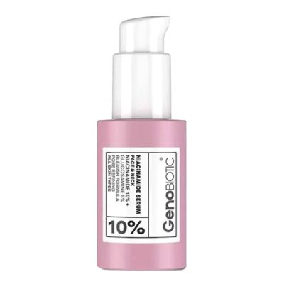 سرم نیاسینامید صورت و گردن ژنوبایوتیک مناسب انواع پوست حجم 30 میل